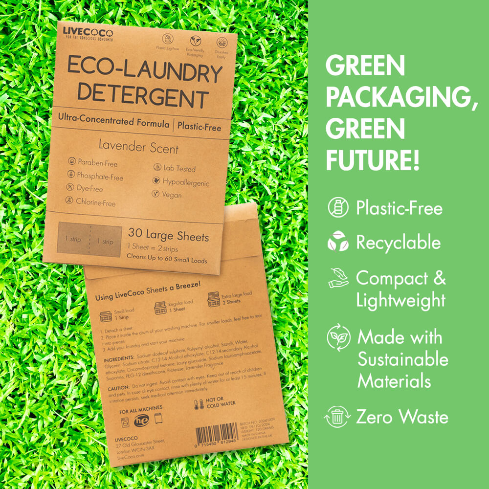 Eco-Laundry Detergent Sheets (60 Loads-Lavender Scent)-4