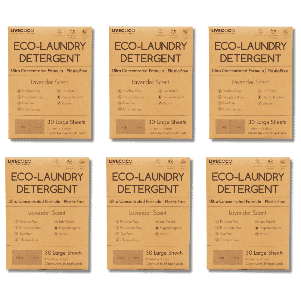 Eco-Laundry Detergent Sheets (60 Loads-Lavender Scent)-7
