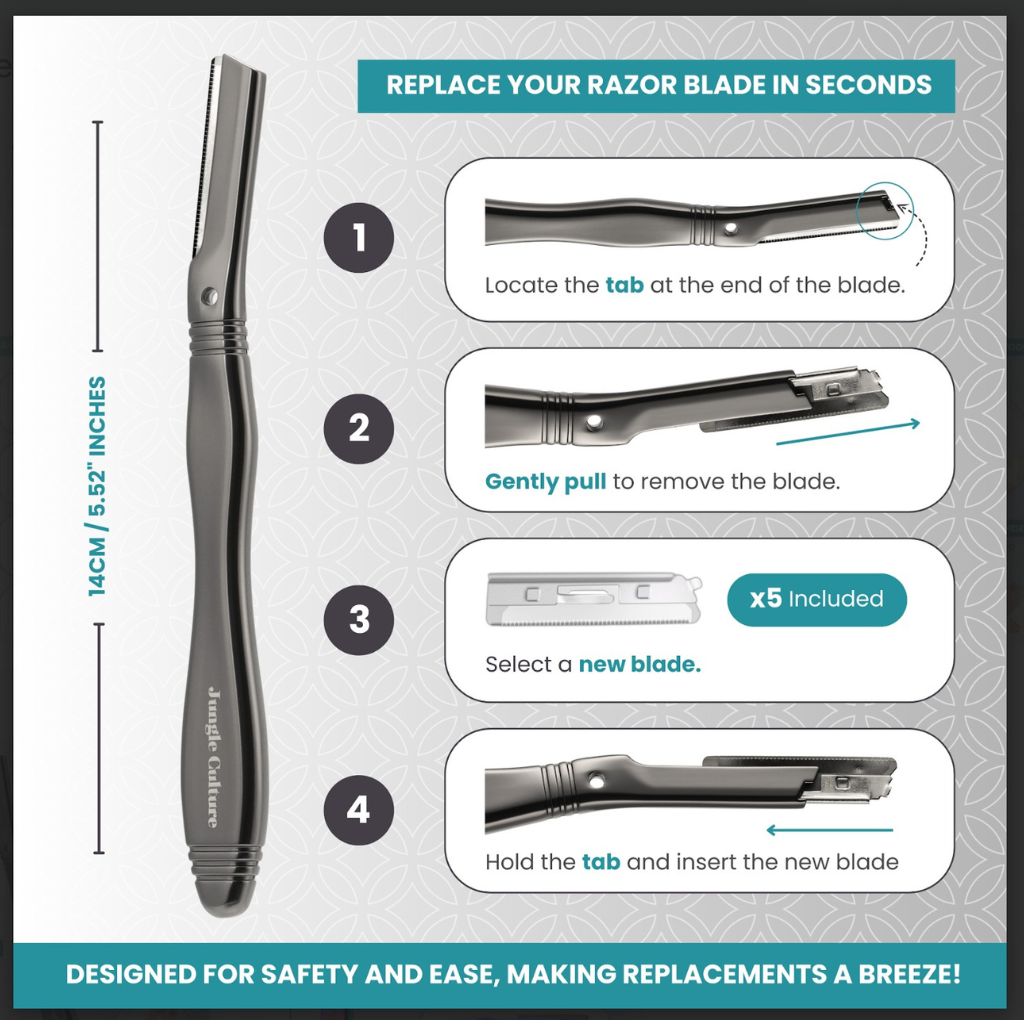 Dermaplaning Razor Blades | Eyebrow Razor Blades-2